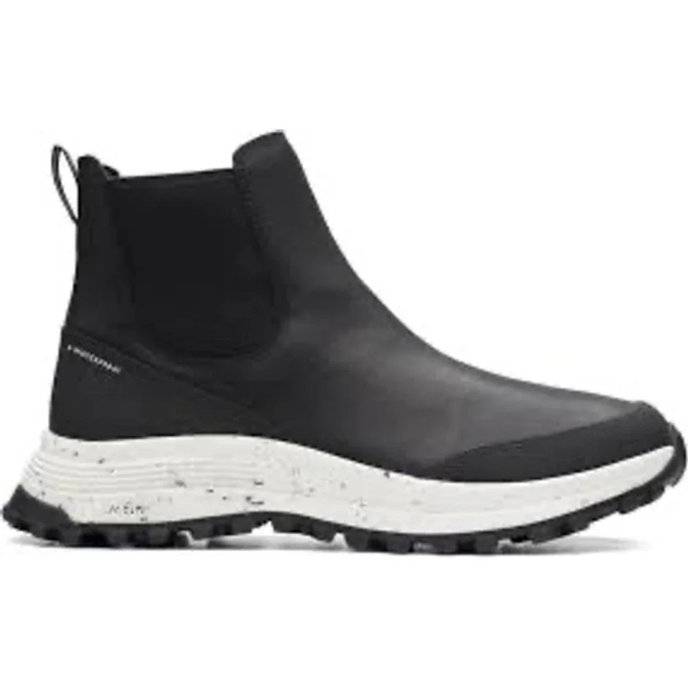 Clarks ATL Trek Up Black Leather Waterproof Chelsea Boots Size 8